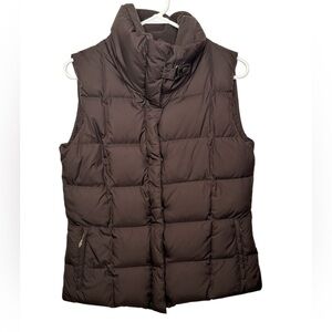 Eddie Bauer Women's Quilted Premium Goose Down Puffer Vest Size MEDIUM